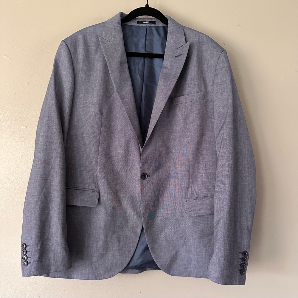 Wessi Exclusive Collecton Single-Breasted Suit Jacket | Blue‎
